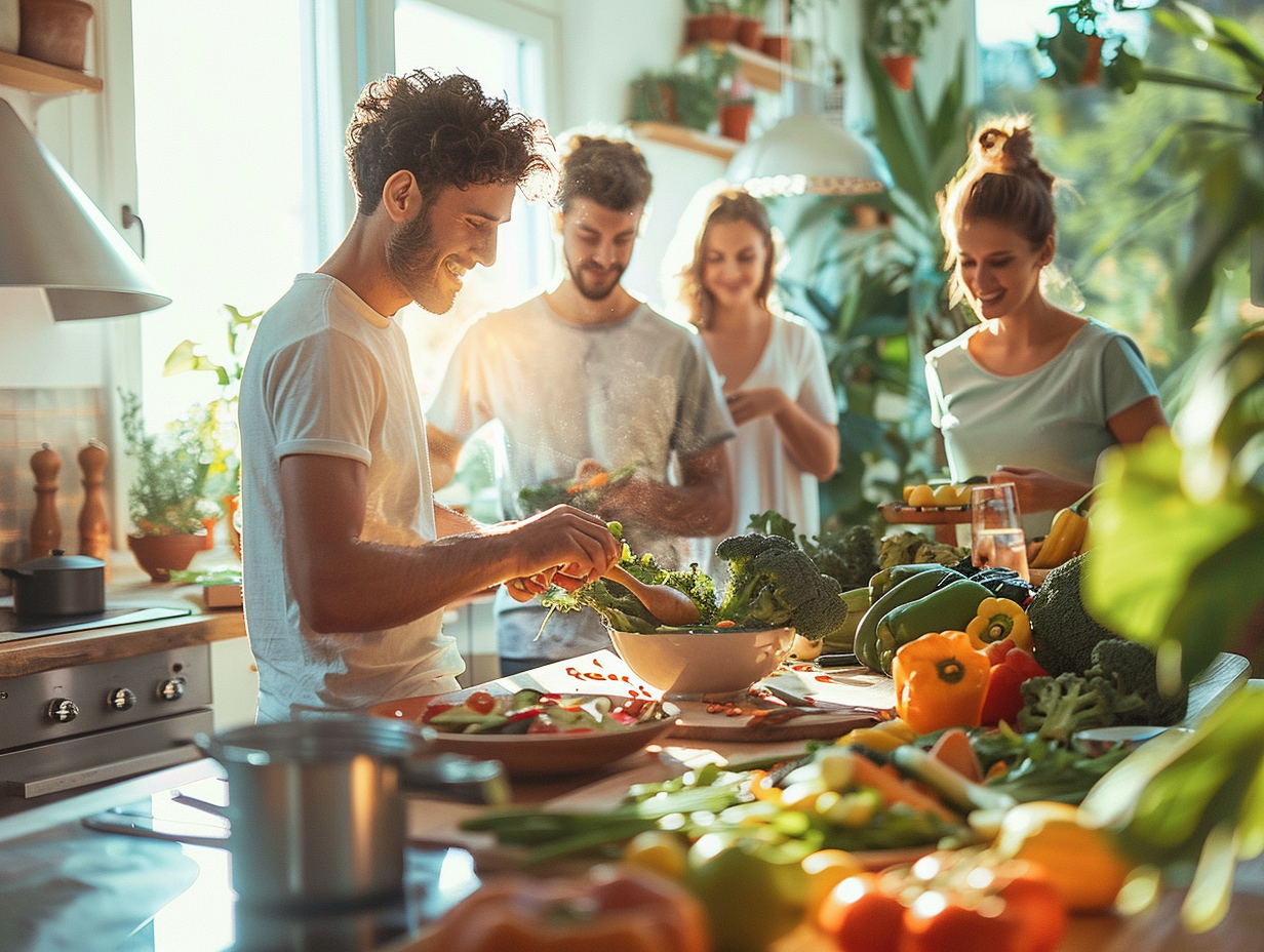 Група людей різного віку займається фітнесом на свіжому повітрі